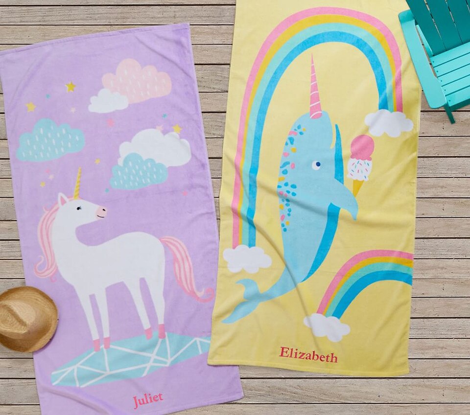 Unicorn Kids Beach Towel Pottery Barn Kids Australia